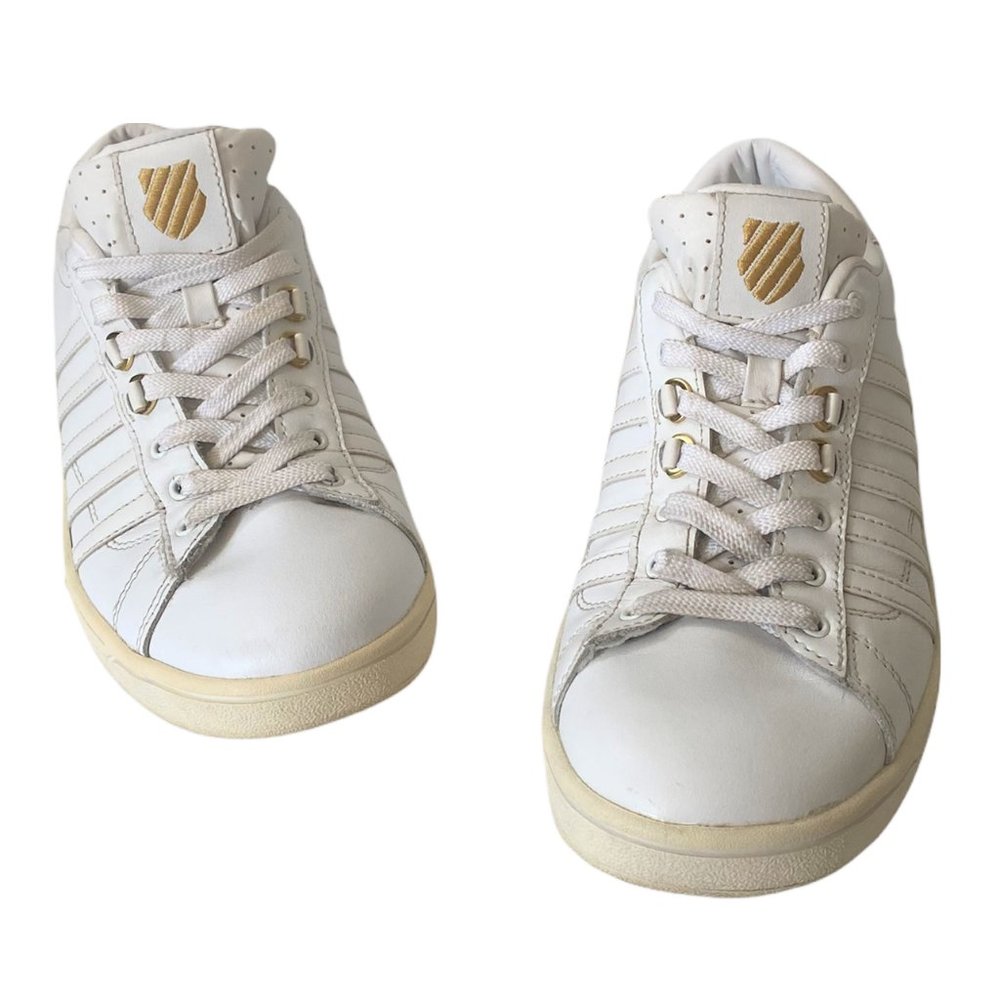 Womens K-Swiss Sneakers size 7.5 White Classic VN Low Top Retro Lace Up